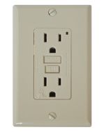 Diamond Group Gfi Receptacle W/ Lt Ivory DAG-DG15VVP