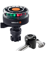 Navisafe Navilight 2NM Tricolor w/Navimount Base & Rail Mount - Black 340KIT