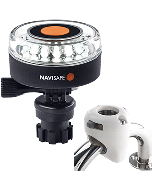 Navisafe Navilight 360&deg; 2NM White w/Navimount Base & Rail Mount - White 040KIT3