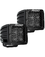 RIGID Industries D-Series Pro Spot Diffused Midnight Surface Mount - Pair 202513BLK