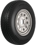 Loadstar 16" Radial Tire and Wheel ST235/80R16E/8H Silver Mod TIR 34947
