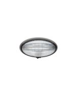 FULTYME RV LED PORCH OVAL BLK BASE CLEAR