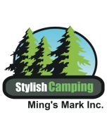 Ming's Mark Inc Deluxe Camping Chair Blk/Flag Mmi Sl1204Blkflag